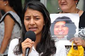 Laura Zuniga Caceres, daughter of murdered environmentalist Berta... Photo  d'actualité - Getty Images