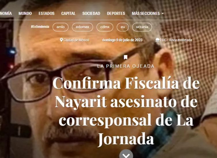 🇲🇽 Mexique: un journaliste du grand quotidien «La Jornada» assassiné (RFI)