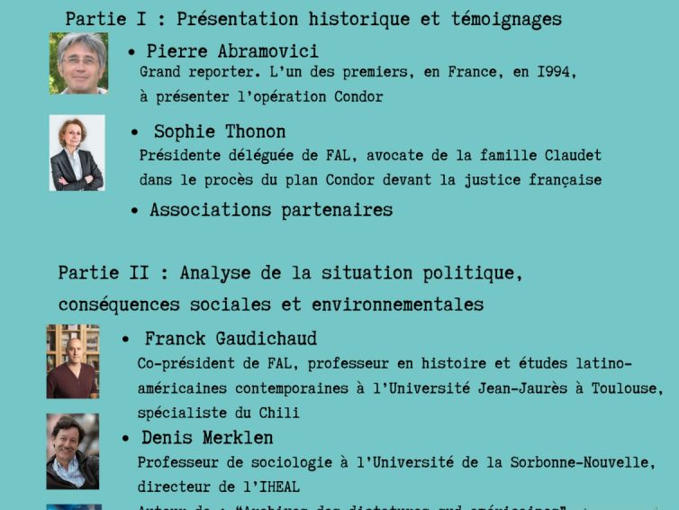 Colloque : 50 ans après, le Condor vole-t-il toujours ? (24 novembre 2025 à Paris)