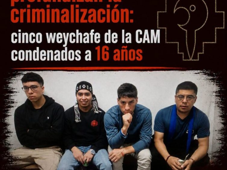 🇨🇱 Chili. Cinq Weichafe mapuche condamnés à seize ans de prison (Werkén Noticias / Indymedia Nantes)