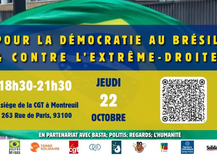 🇧🇷 🇫🇷 Trois heures pour le Brésil (22 octobre 2026 à Paris)