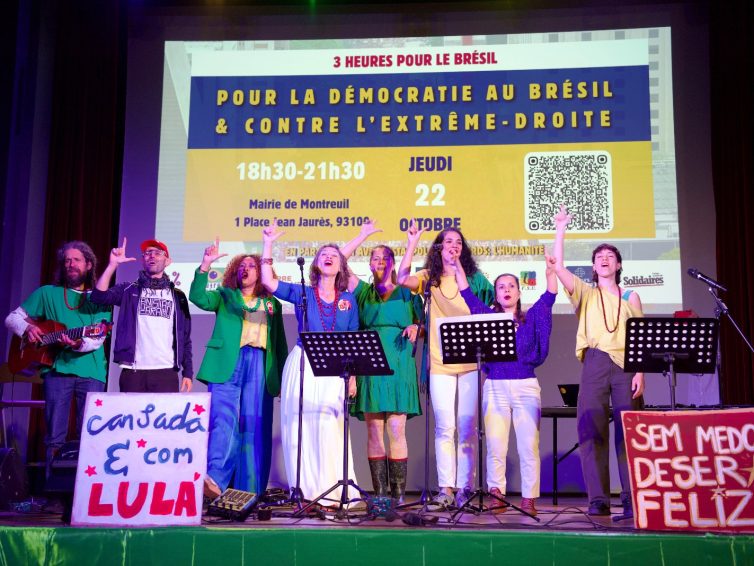 🇧🇷 🇫🇷 À Montreuil, FAL, les syndicats et les mouvements français se mobilisent pour la démocratie au Brésil
